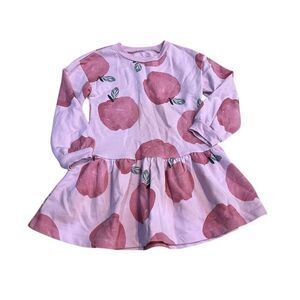Carter's Toddler Girls' Pink Apple Print Dress Size 3T Casual Spring